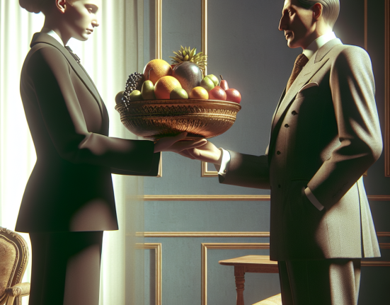Presedintele Iohannis a oferit o fructiera vintage Maiei Sandu