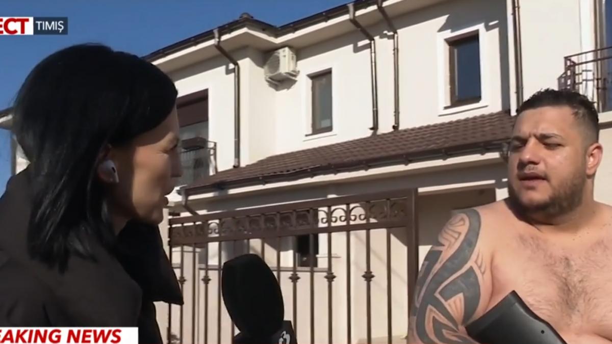 Alin Borcan catre jurnalista Andreea Borboros Nu mai veniti aici ca va confund cu astia si trag in dumneavoastra