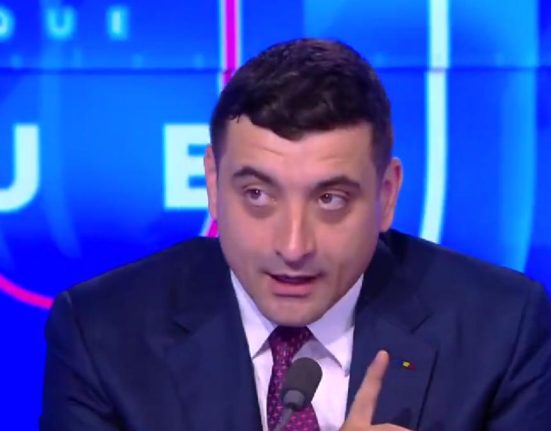George Simion oprit din delir in direct la TV