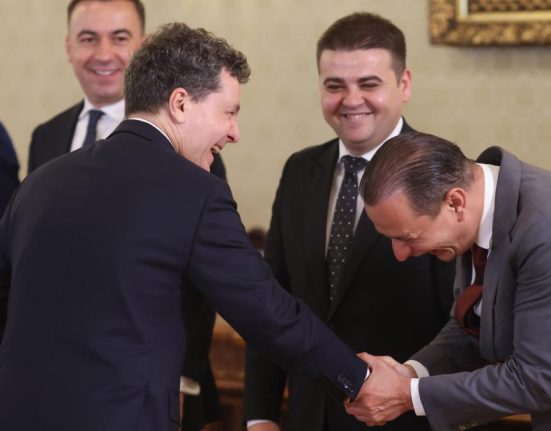 Imaginile zilei de la Cotroceni Nicusor Dan si Daniel Baluta Anamaria Gavrila cu iubitul