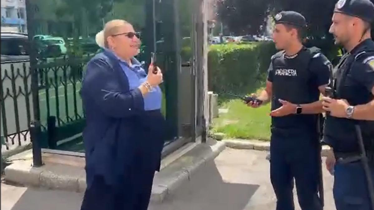 Diana Sosoaca s a certat cu jandarmii la Guvern