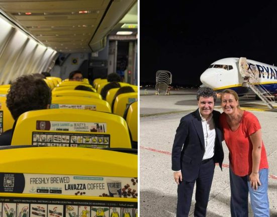 Imagini inedite cu Presedintele Nicusi Dan intr un avion low cost Reactia pasagerei care l a fotografiat