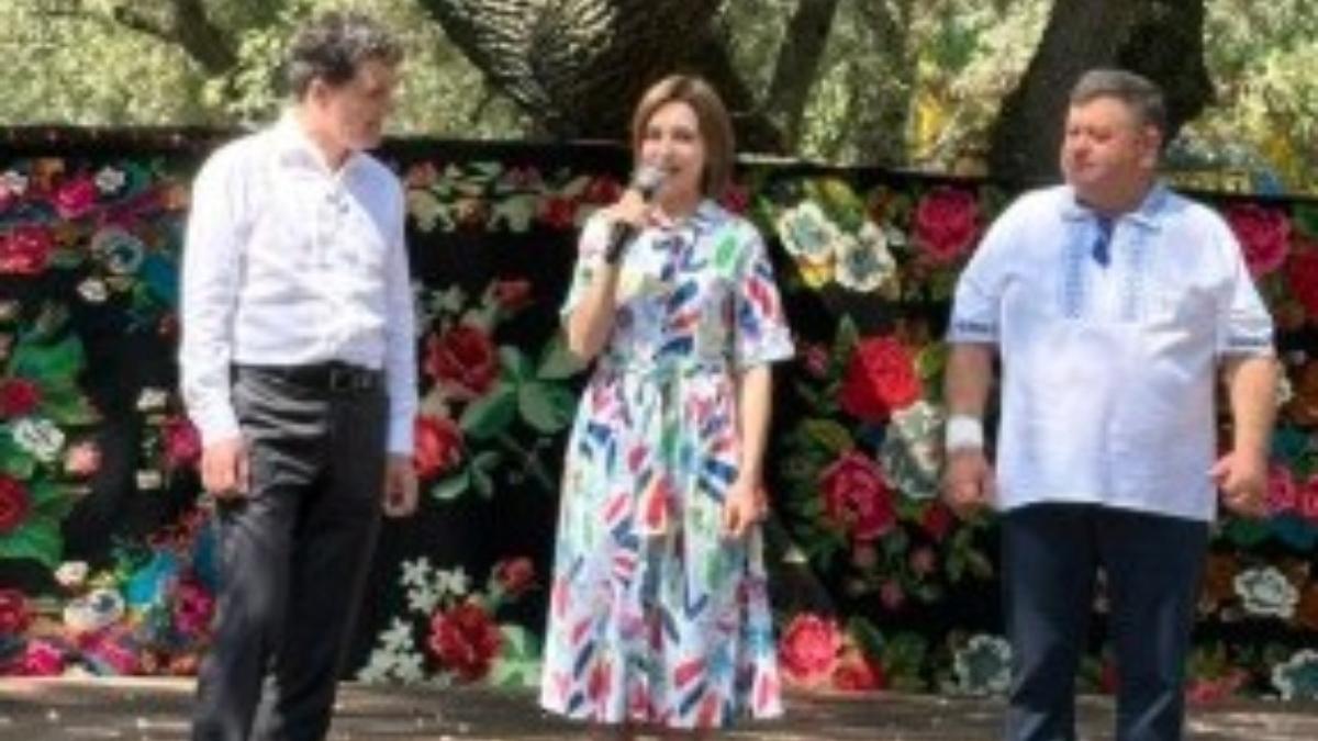Nicusor Dan si Maia Sandu la Festivalul Zemii Calarasi